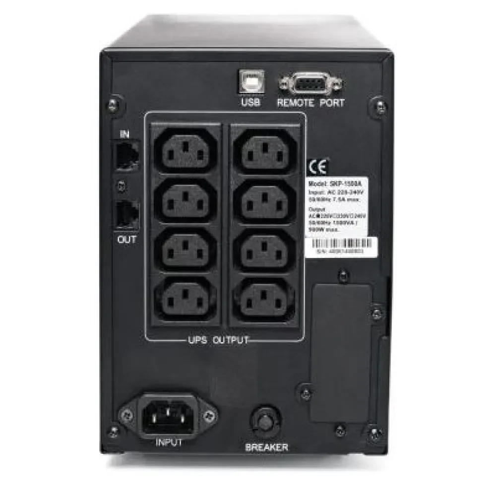 Источник бесперебойного питания PCM SPT-1000, Линейно-интерактивный, 1000VA, Башня
