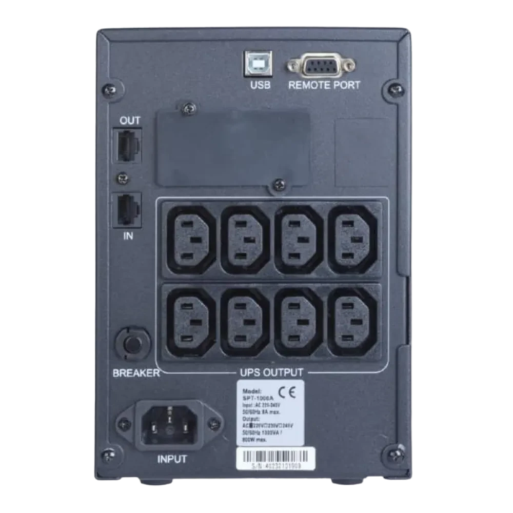 Sursă de alimentare neîntreruptibilă PCM SPT-1500, Linear-interactiv, 1500VA, Turn