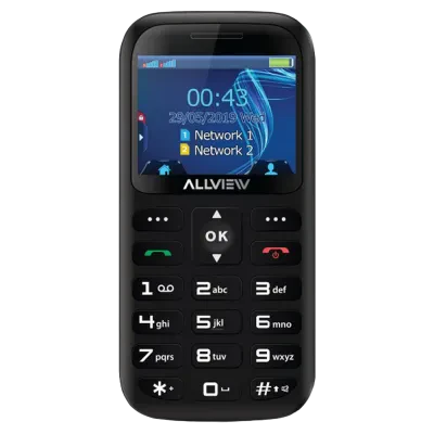 Telefon mobil Allview D2 Senior, 0,03GB/32MB, Negru
