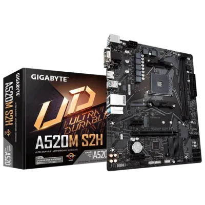 Placă de bază Gigabyte A520M S2H 1.0, AM4, AMD A520, Micro-ATX