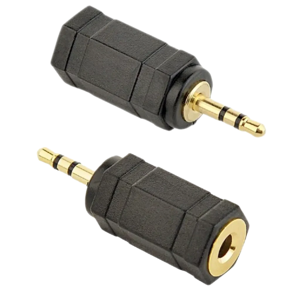 Audio Adaptor Cablexpert A-3.5F-2.5M, 3.5mm 3-pin (F) - 2.5mm 3-pin (M), Negru