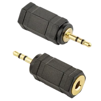 Audio Adaptor Cablexpert A-3.5F-2.5M, 3.5mm 3-pin (F) - 2.5mm 3-pin (M), Negru