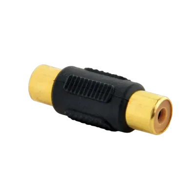 Audio Adaptor Cablexpert A-RCAFF-01, RCA (F) - RCA (F), Negru