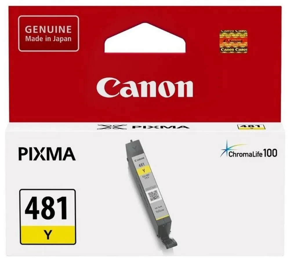 Cartuș de cerneală Canon CLI-481, 5,6ml, Galben