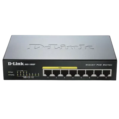 PoE коммутатор D-Link DGS-1008P, 4x IEEE 802.3af