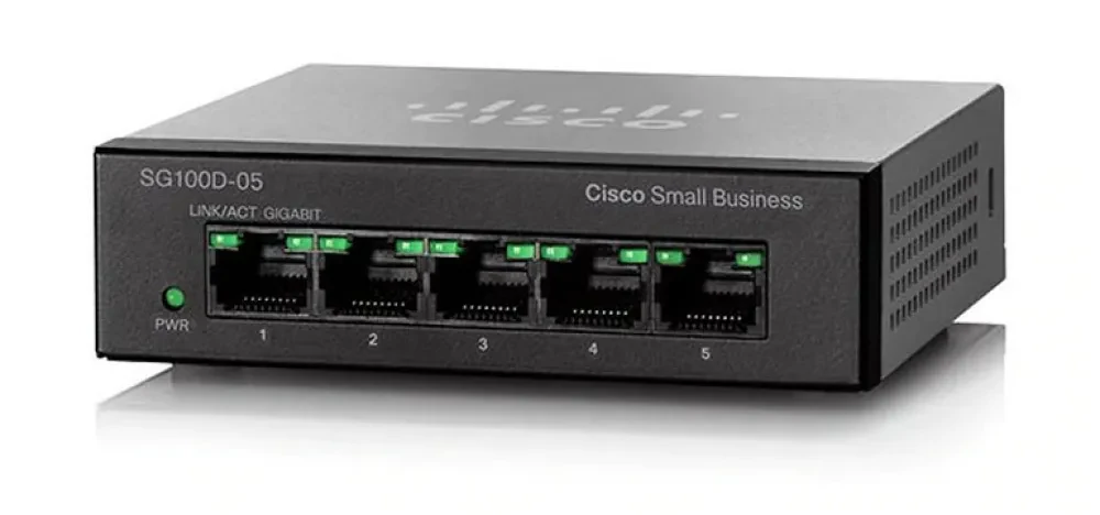 Switch de rețea Cisco SG110D-05, 5x 10/100/1000 Mbps