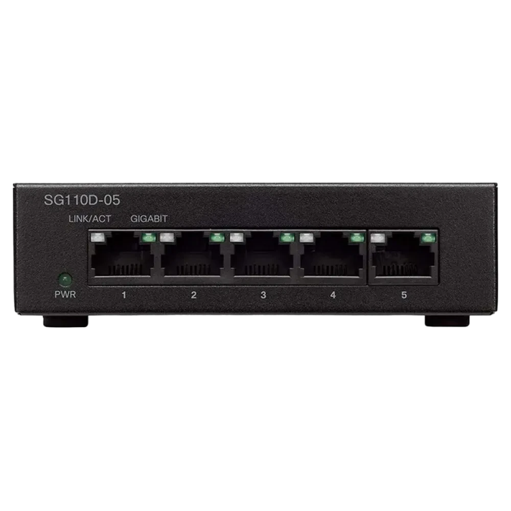 Switch de rețea Cisco SG110D-05, 5x 10/100/1000 Mbps