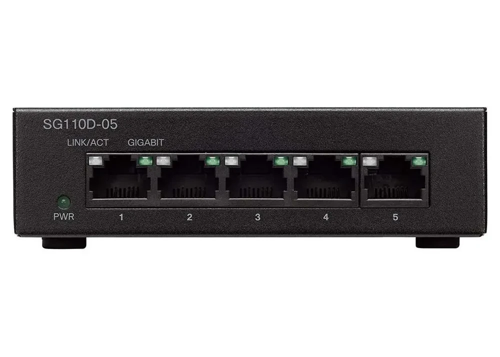 Switch de rețea Cisco SG110D-05, 5x 10/100/1000 Mbps