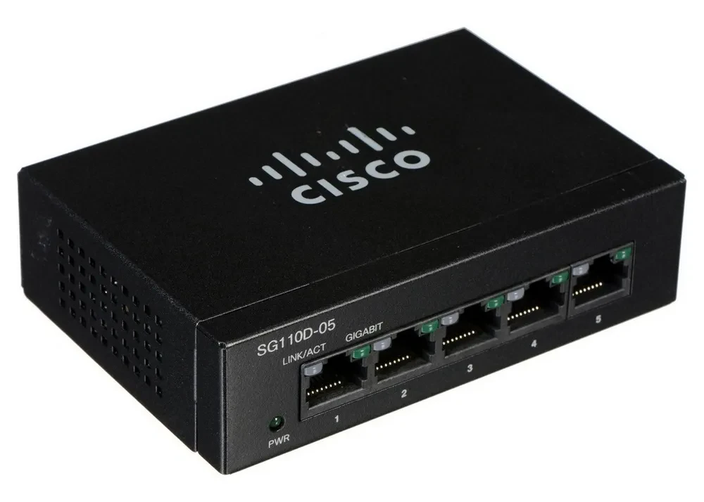 Switch de rețea Cisco SG110D-05, 5x 10/100/1000 Mbps