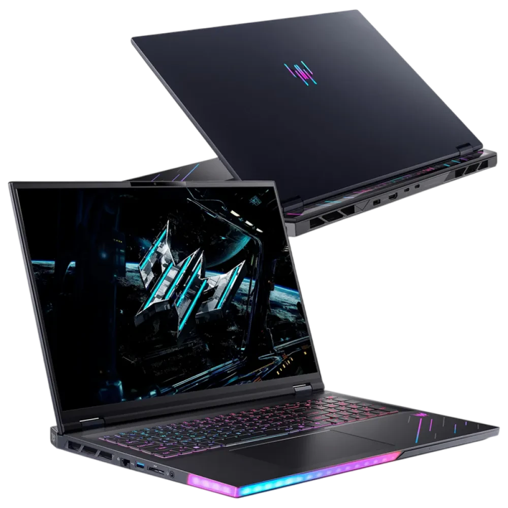 Laptop Gaming 18" Acer Predator Helios 18 AI PH18-73, Abyssal Black, Intel Core Ultra 9 275HX, 64GB/2048GB, Linux eShell