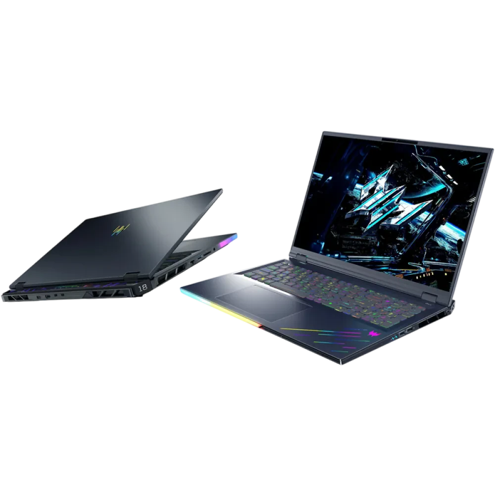 Laptop Gaming 18" Acer Predator Helios 18 AI PH18-73, Abyssal Black, Intel Core Ultra 9 275HX, 64GB/2048GB, Linux eShell
