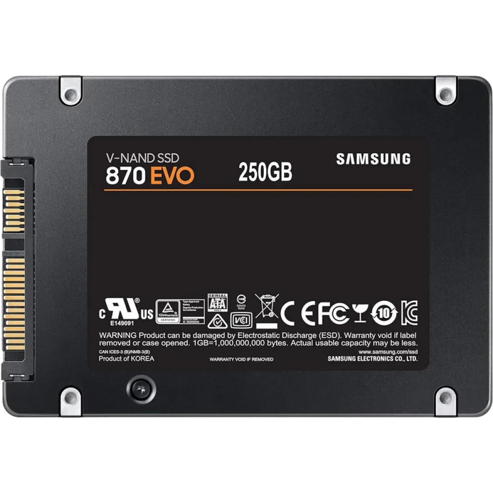 Unitate SSD Samsung 870 EVO MZ-77E250, 250GB, MZ-77E250BW