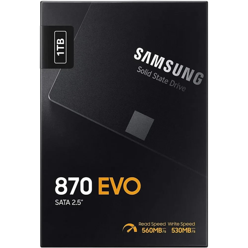 Накопитель SSD Samsung 870 EVO  MZ-77E1T0, 1000Гб, MZ-77E1T0BW