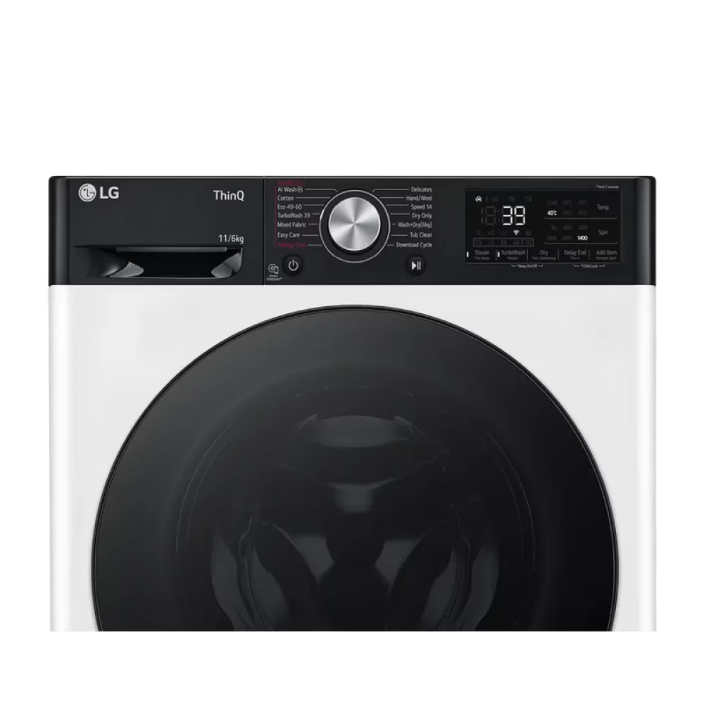 Mașină de spălat cu uscător LG F4DR711S2H, 10kg, Alb