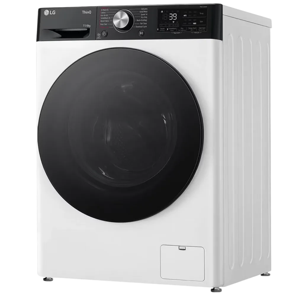 Mașină de spălat cu uscător LG F4DR711S2H, 10kg, Alb