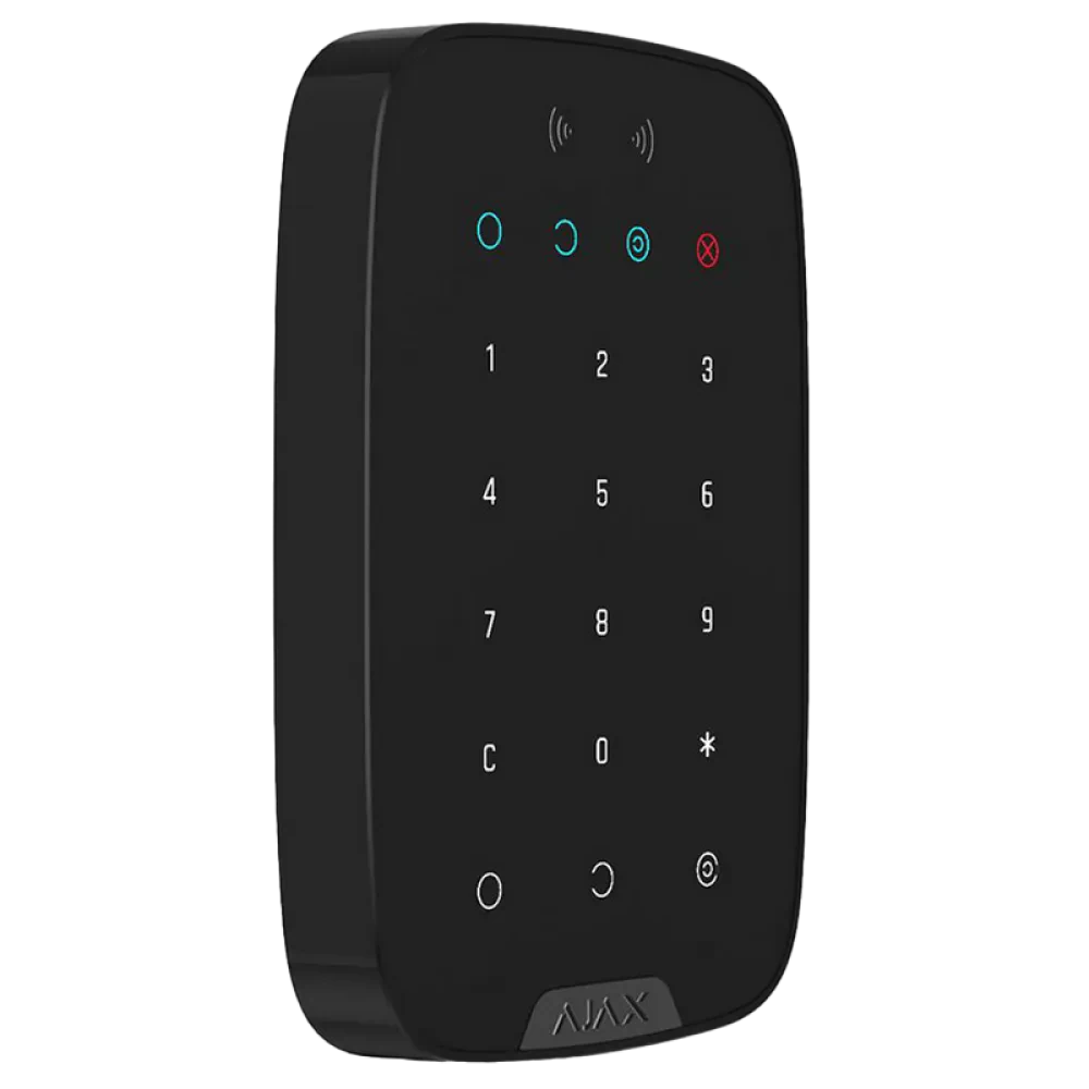 Беспроводная сенсорная клавиатура Ajax KeyPad, Чёрный