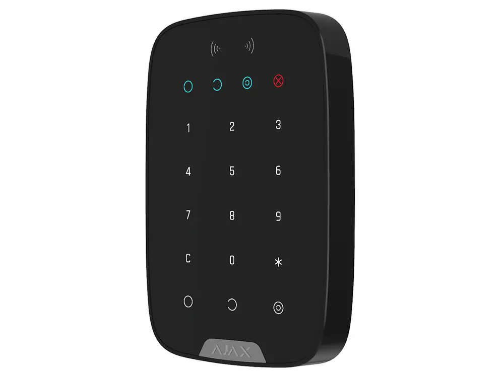 Беспроводная сенсорная клавиатура Ajax KeyPad, Чёрный