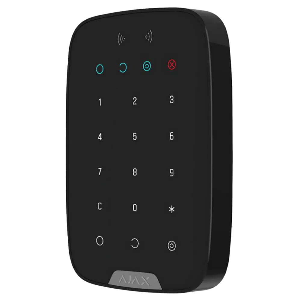 Беспроводная сенсорная клавиатура Ajax KeyPad, Чёрный