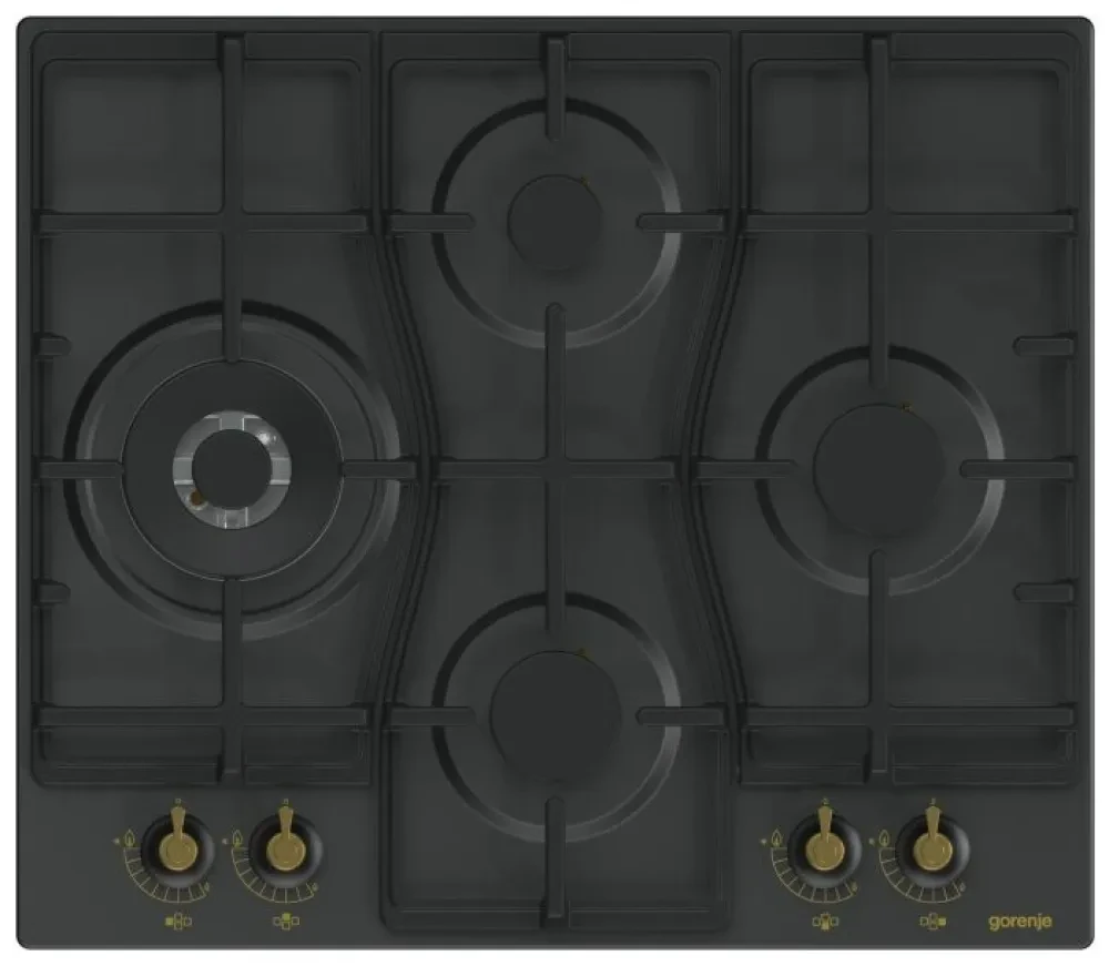 Plită pe gaz Gorenje GW 6D42 CLB, Negru