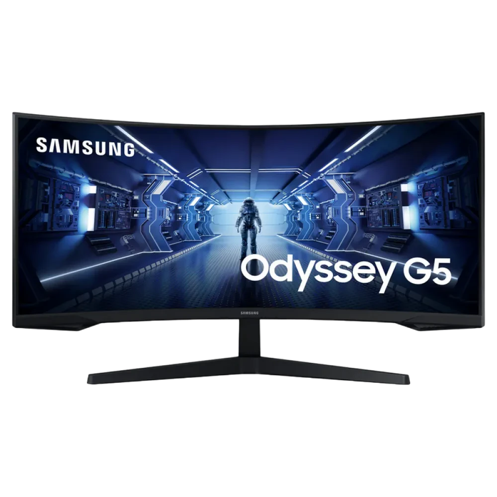 34" Monitor Gaming Samsung C34G55TWWI, VA 3440x1440 WQHD, Negru