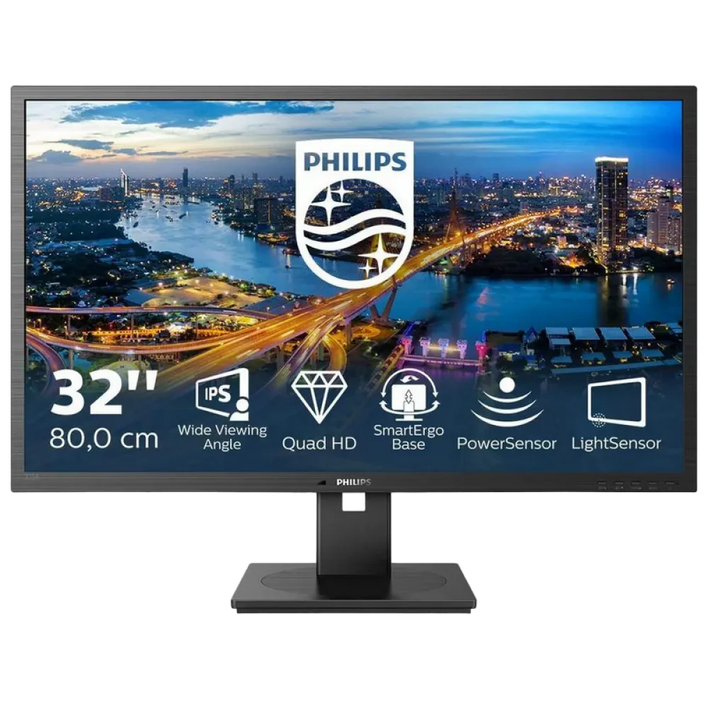 31,5" Monitor Philips 325B1L, IPS 2560x1440 WQHD, Negru