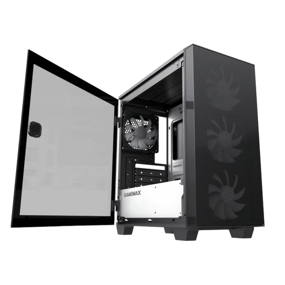 Carcasă PC Gamemax Aero Mini ECO, Micro-ATX, Fără PSU, Negru