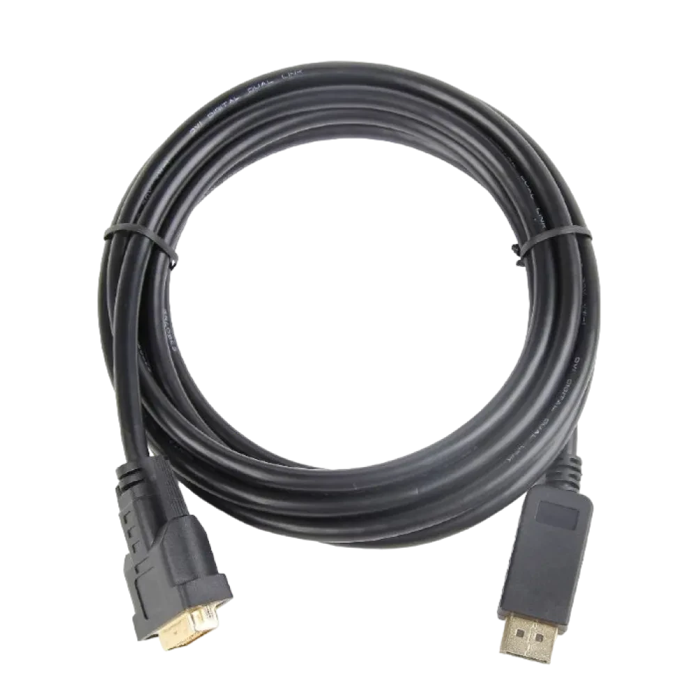 Cablu Video Cablexpert CC-DPM-DVIM-3M, DisplayPort (M) - DVI-D (M), 3m, Negru