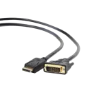 Cablu Video Cablexpert CC-DPM-DVIM-3M, DisplayPort (M) - DVI-D (M), 3m, Negru