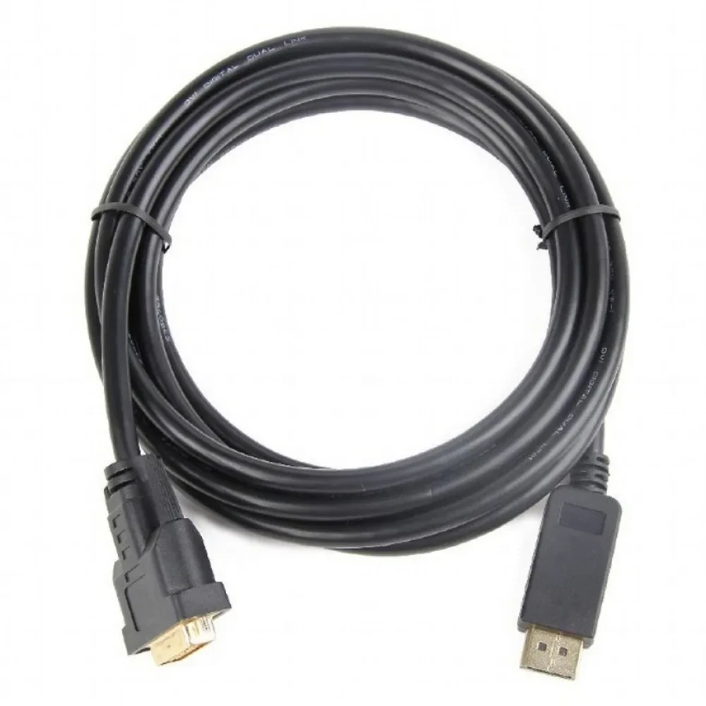 Cablu Video Cablexpert CC-DPM-DVIM-3M, DisplayPort (M) - DVI-D (M), 3m, Negru