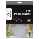 Патч-корд Cablexpert PP6-0.25M/Y, Cat6 FTP , 0,25м, Жёлтый