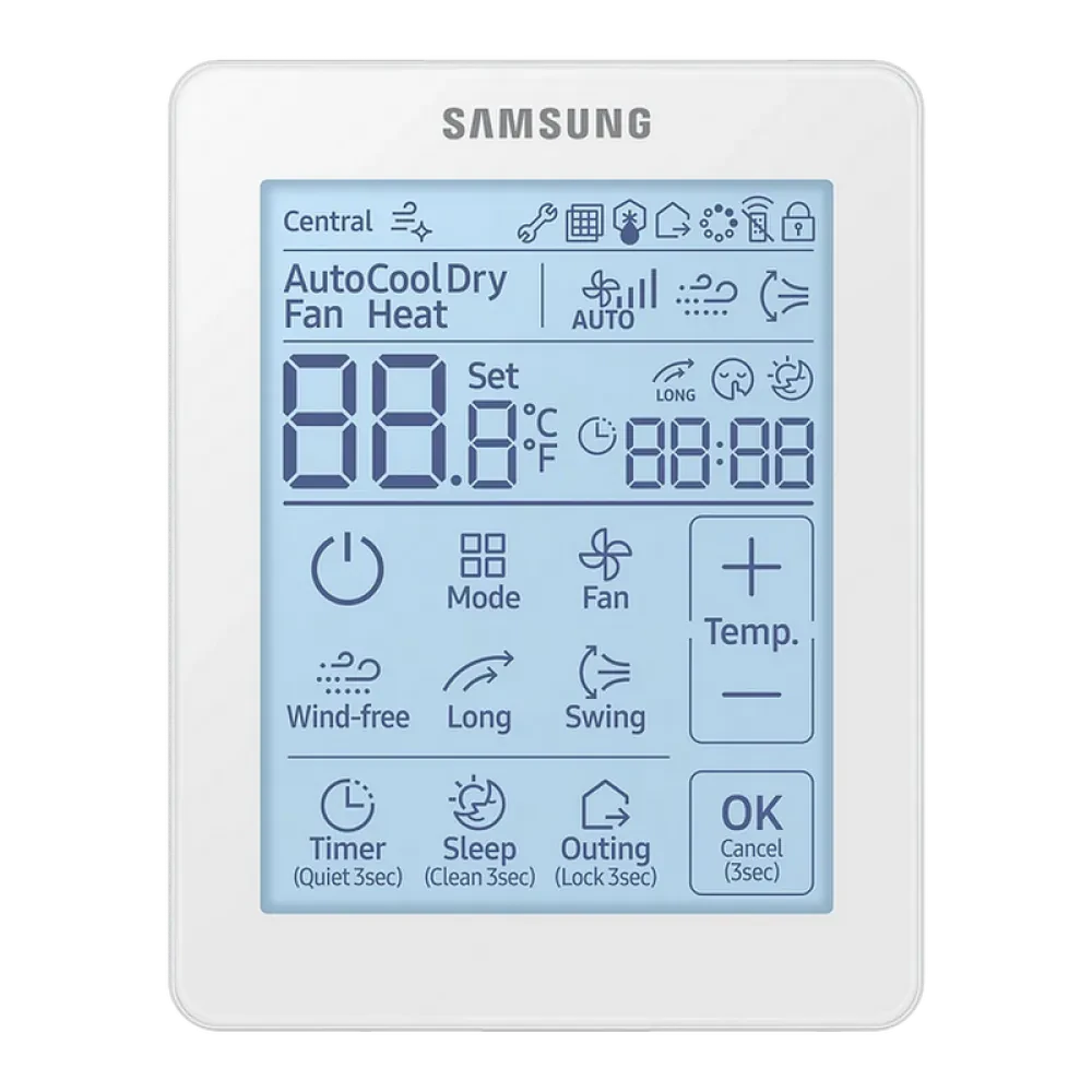 Telecomanda pentru aparat de aer conditionat Samsung MWR-SH11N, Alb