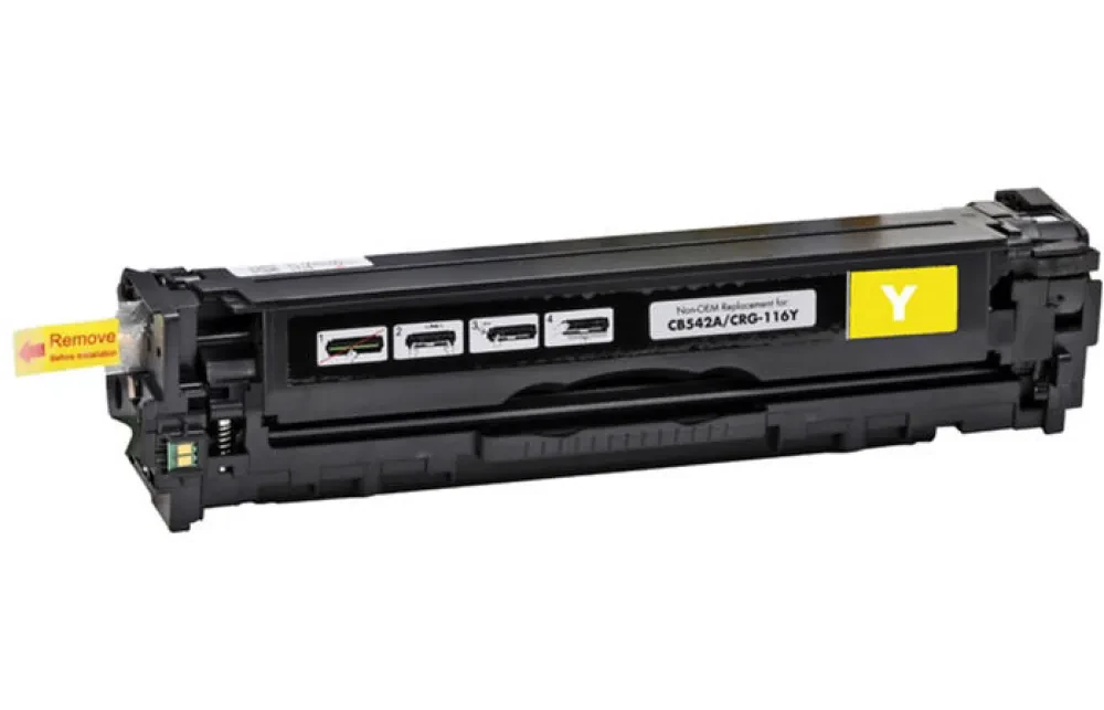 Картридж SCC Compatible HP CB542A/CE320A/CF212A, Желтый