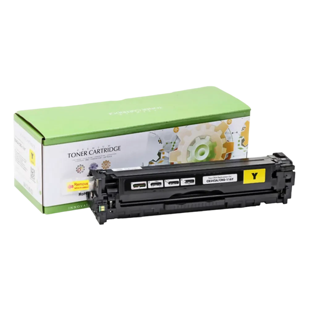 Картридж SCC Compatible HP CB542A/CE320A/CF212A, Желтый