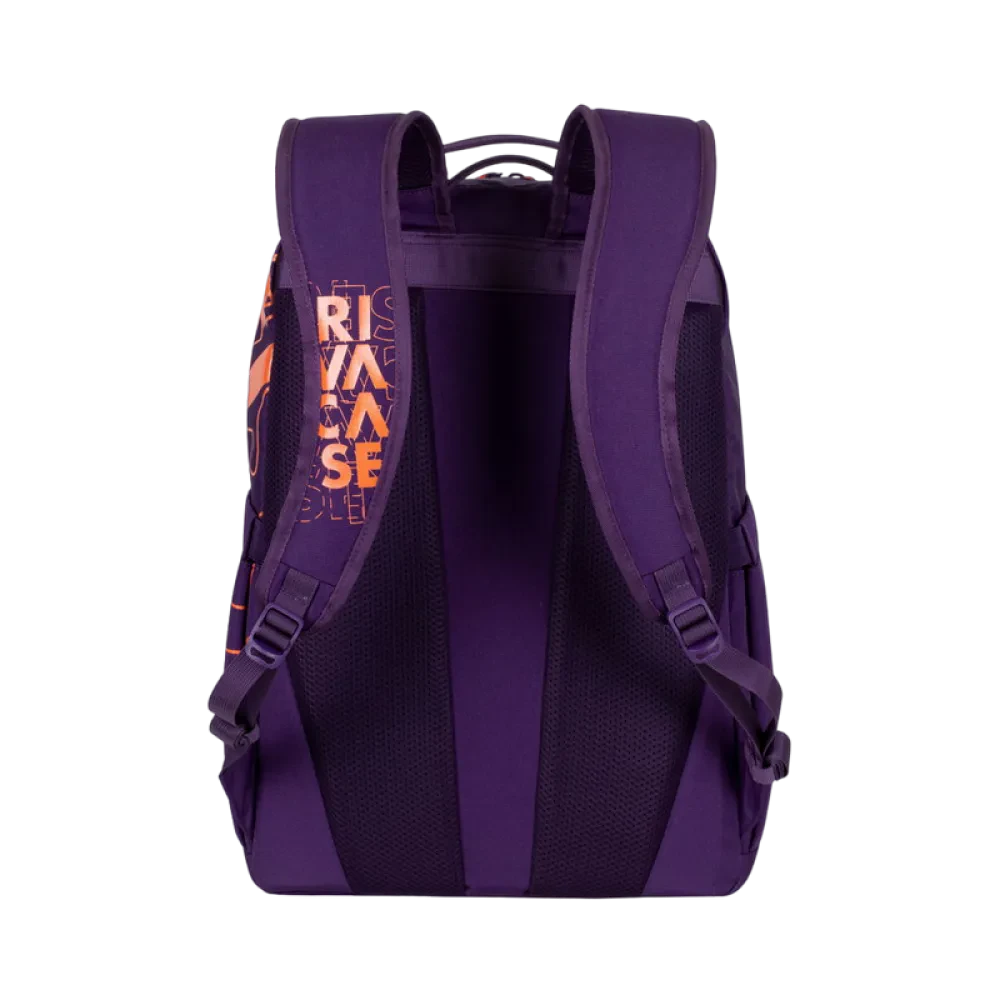Повседневный рюкзак RivaCase Heide, 15.6", Полиэстер, Фиолетовый/Оранжевый