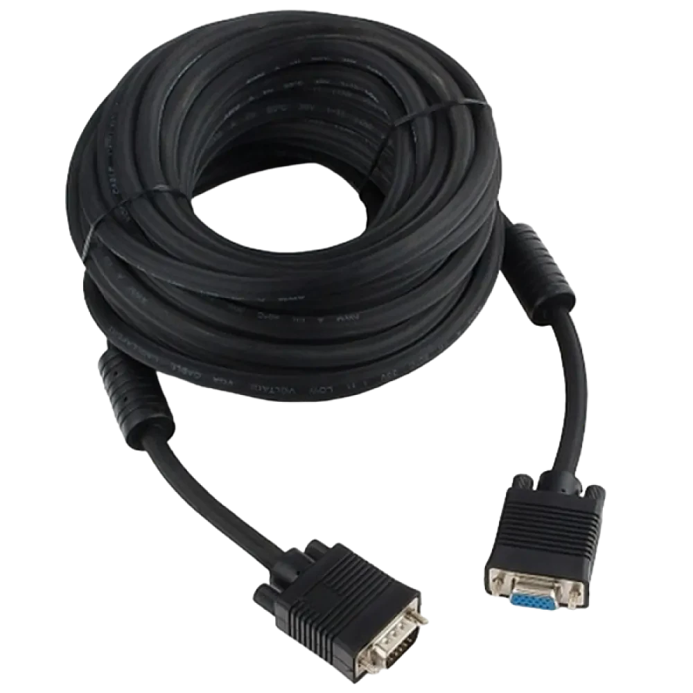 Cablu Video Cablexpert CC-PPVGAX-10M-B, VGA D-Sub (M) - VGA D-Sub (M), 10m, Negru