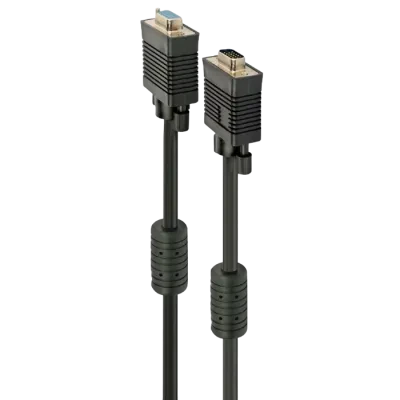 Видео кабель Cablexpert CC-PPVGAX-10M-B, VGA D-Sub (M) - VGA D-Sub (M), 10м, Чёрный