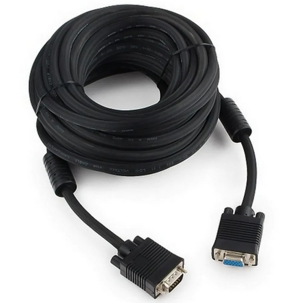 Cablu Video Cablexpert CC-PPVGAX-10M-B, VGA D-Sub (M) - VGA D-Sub (M), 10m, Negru