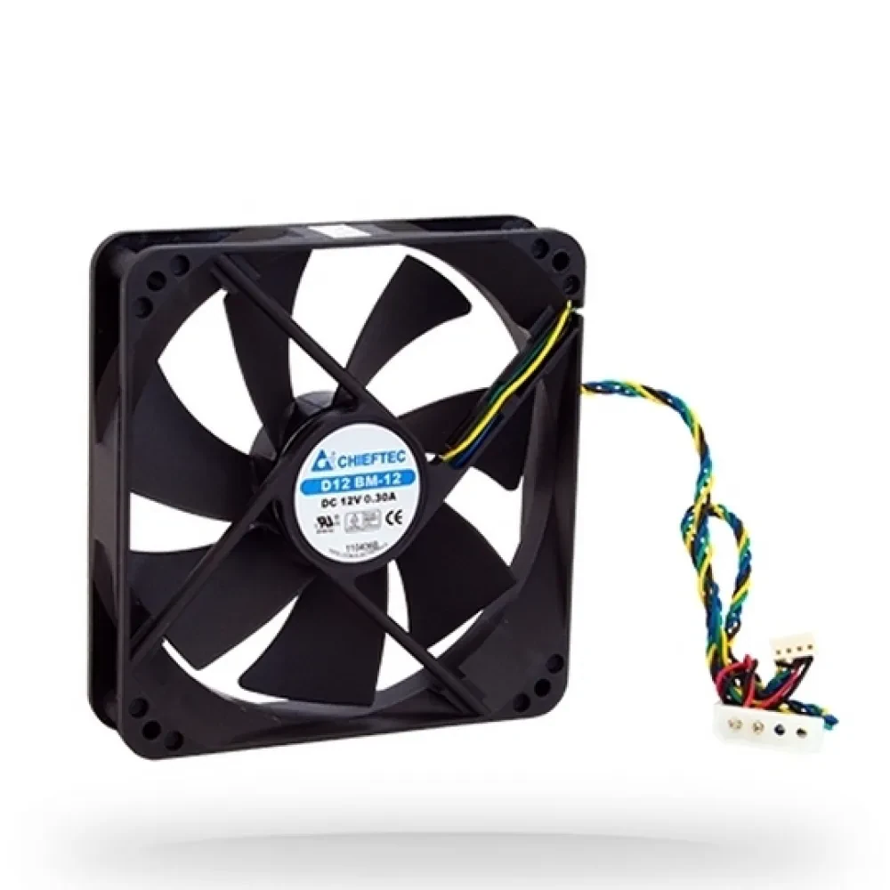 PC Case Fan Chieftec AF-1225PWM, 120x120x25 mm, Ball Bearing, 1650rpm, <32db, PWM, 4pin for PSU/Mole
