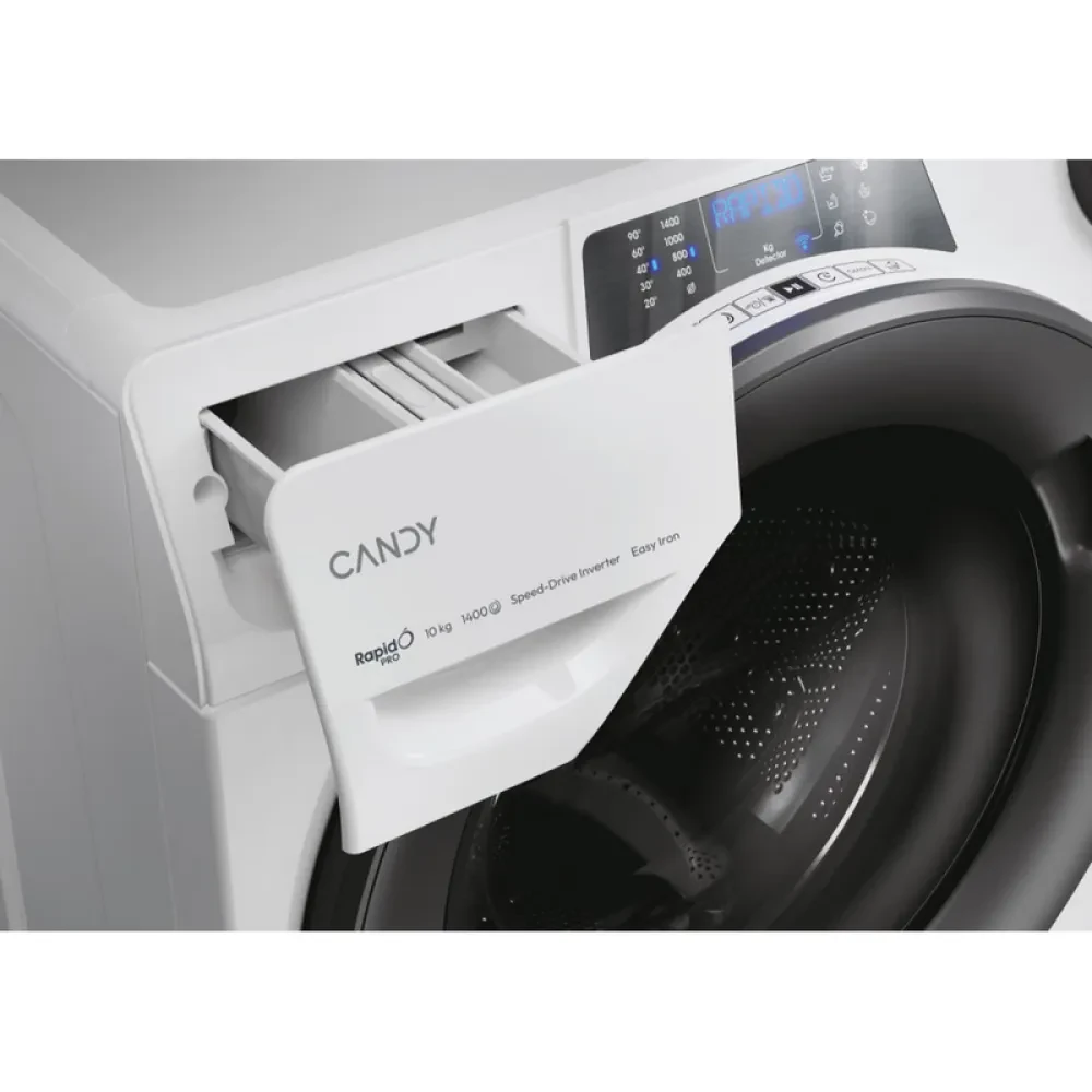 Mașină de spălat Candy RP 4106BWMR/1-S, 10kg, Alb