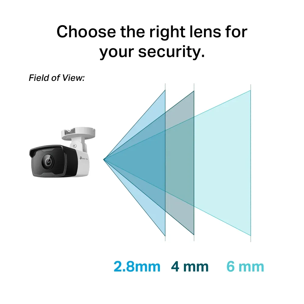 TP-Link "VIGI C330I", 4mm, 3MP, Outdoor IR Bullet Network Camera, PoE