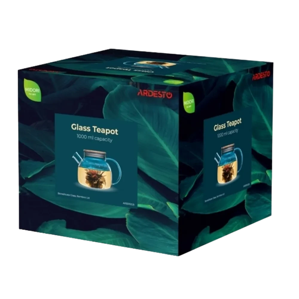 Ceainic cu infuzor Ardesto AR3010GB, 1L, Transparent