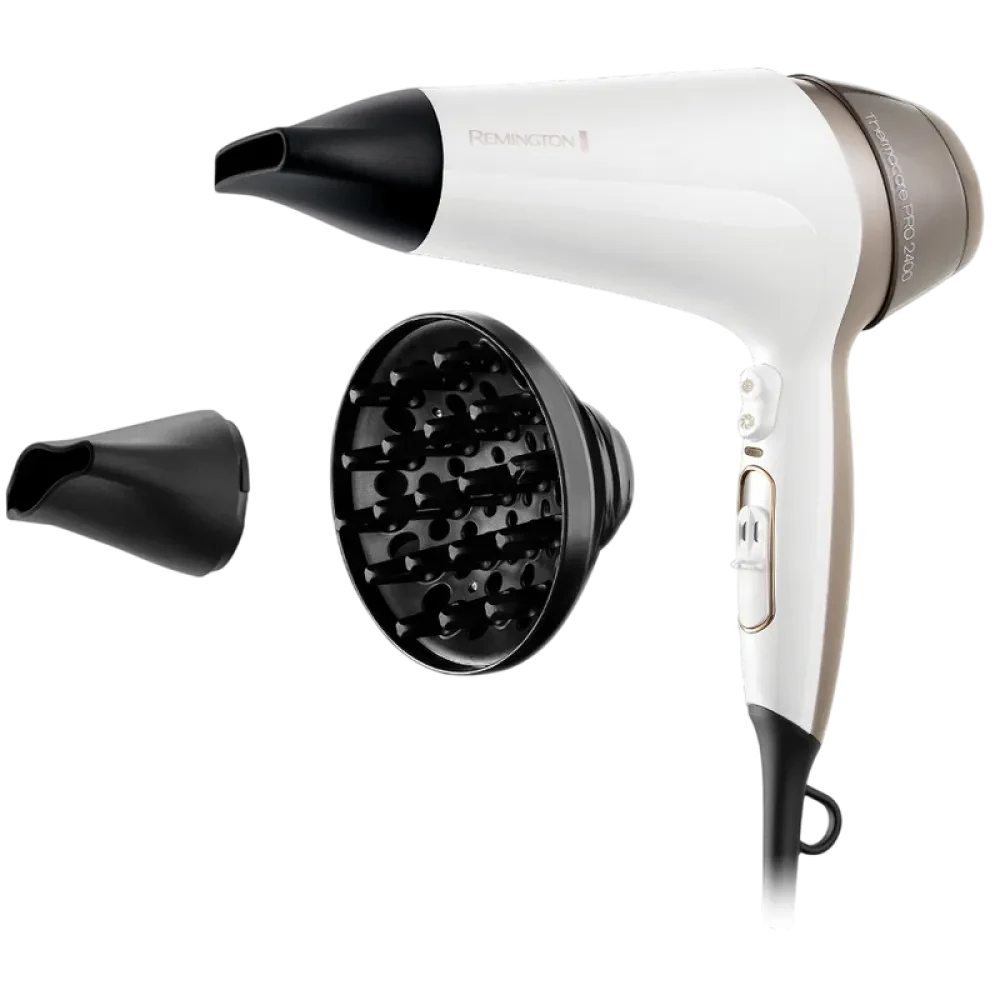 Uscător de păr Remington Thermacare Pro D5720, 2400W, Alb