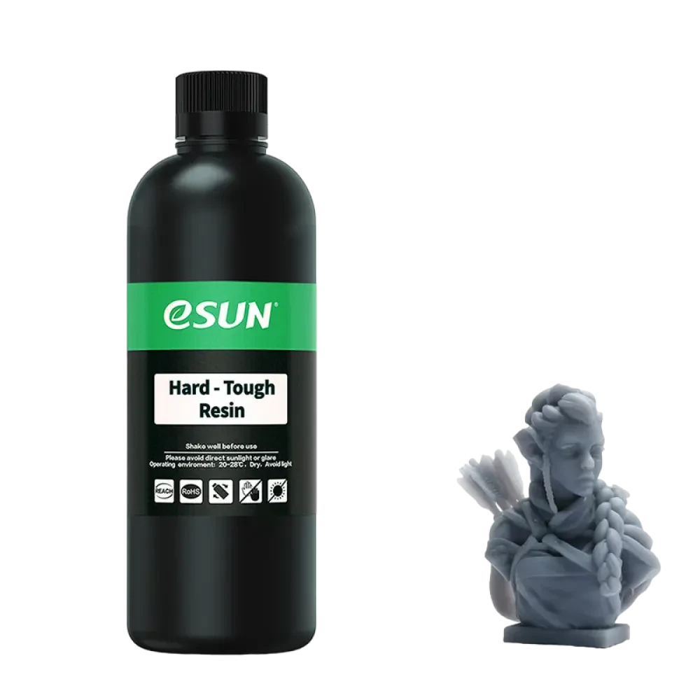 Fotopolimer pentru imprimare 3D ESUN Hard-Tough Resin, Gri, 0,5kg