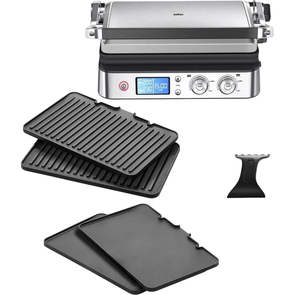 Grătar electric Braun CG 9043, 2000W, Oțel inoxidabil