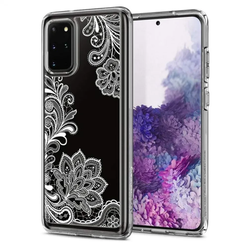 Чехол Spigen Ciel Galaxy S20+, Белая Мандала