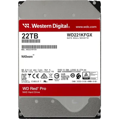 Unitate HDD Western Digital WD Red Pro, 3.5", 22 TB <WD221KFGX>