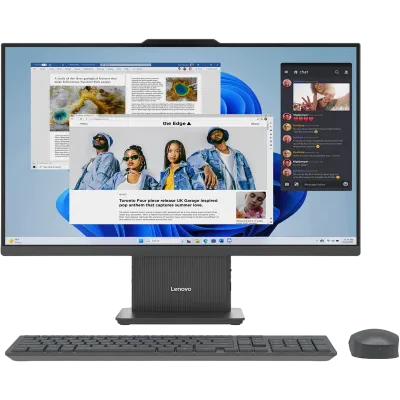 Computer All-in-One Lenovo IdeaCentre AIO 27ARR9, 27", AMD Ryzen 7 7735HS, 16GB/1024GB, Fără SO, Luna Grey