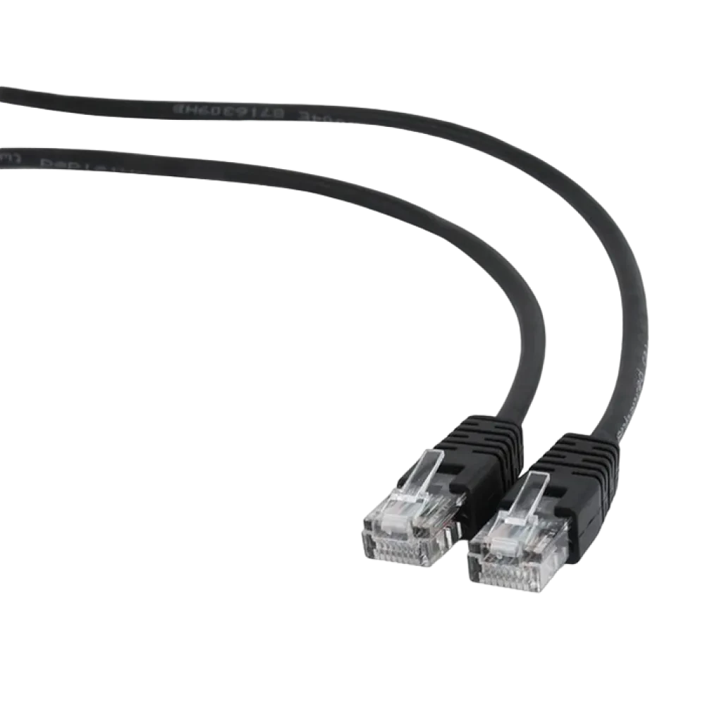 Патч-корд Cablexpert PP12-7.5M/BK, CAT5e UTP, 7,5м, Чёрный