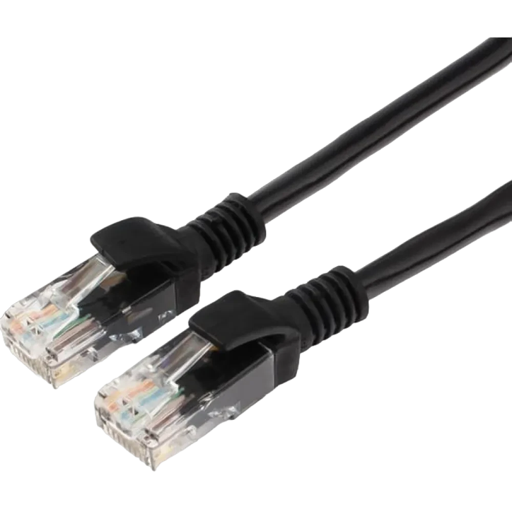Патч-корд Cablexpert PP12-7.5M/BK, CAT5e UTP, 7,5м, Чёрный