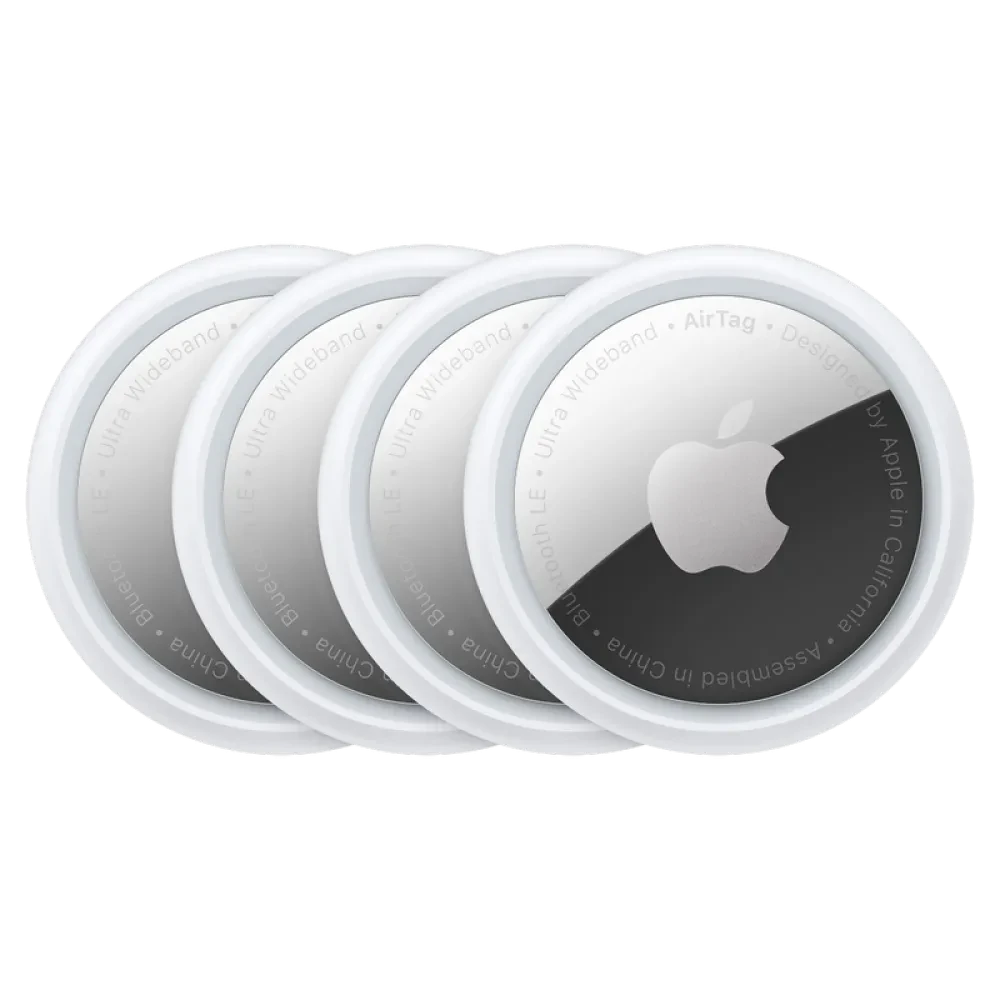 Tracker inteligent Apple AirTag, 4 buc, Alb